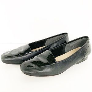 Enzo Angiolini Liberty Square Toed
Leather/Patent Leather Loafers Flats Size 6.5